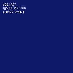 #0E1A67 - Lucky Point Color Image
