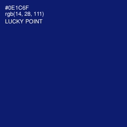 #0E1C6F - Lucky Point Color Image