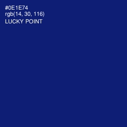 #0E1E74 - Lucky Point Color Image