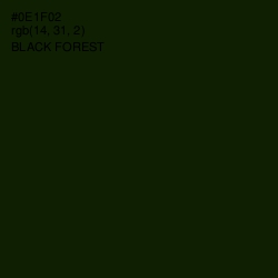 #0E1F02 - Black Forest Color Image