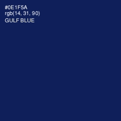 #0E1F5A - Gulf Blue Color Image