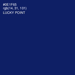 #0E1F65 - Lucky Point Color Image
