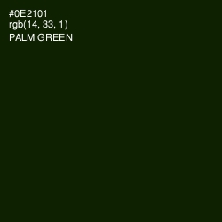 #0E2101 - Palm Green Color Image