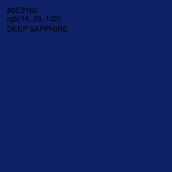 #0E2166 - Deep Sapphire Color Image