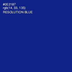 #0E2187 - Resolution Blue Color Image