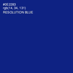 #0E2283 - Resolution Blue Color Image