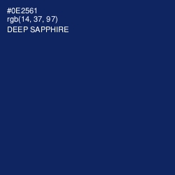 #0E2561 - Deep Sapphire Color Image