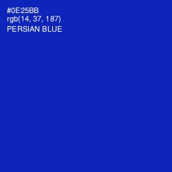 #0E25BB - Persian Blue Color Image