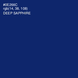 #0E266C - Deep Sapphire Color Image