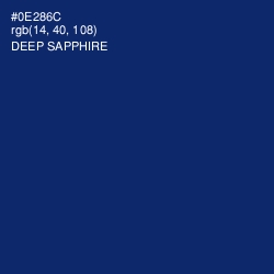 #0E286C - Deep Sapphire Color Image