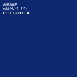 #0E296F - Deep Sapphire Color Image