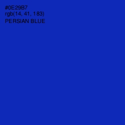 #0E29B7 - Persian Blue Color Image