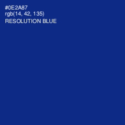 #0E2A87 - Resolution Blue Color Image
