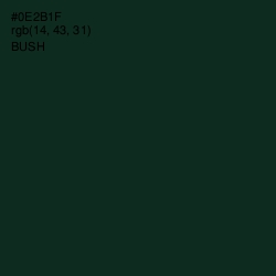 #0E2B1F - Bush Color Image