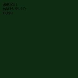 #0E2C11 - Bush Color Image