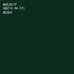 #0E2C1F - Bush Color Image