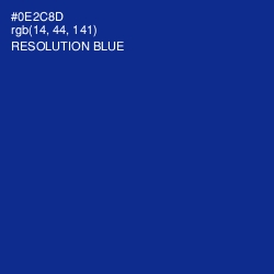 #0E2C8D - Resolution Blue Color Image