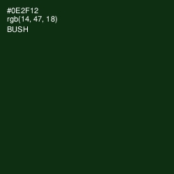 #0E2F12 - Bush Color Image