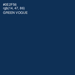 #0E2F56 - Green Vogue Color Image