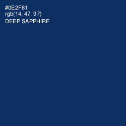 #0E2F61 - Deep Sapphire Color Image