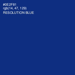 #0E2F81 - Resolution Blue Color Image