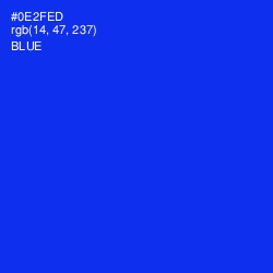 #0E2FED - Blue Color Image