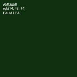 #0E300E - Palm Leaf Color Image