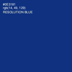 #0E3181 - Resolution Blue Color Image