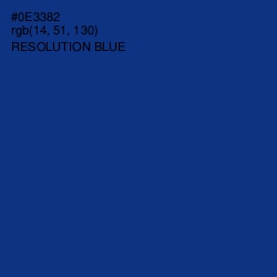 #0E3382 - Resolution Blue Color Image