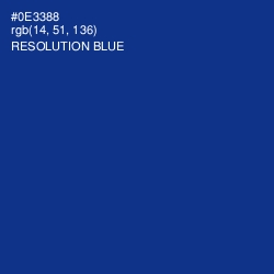 #0E3388 - Resolution Blue Color Image