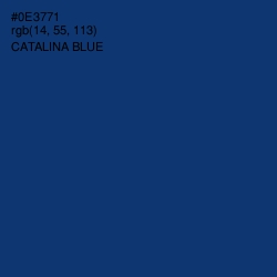 #0E3771 - Catalina Blue Color Image