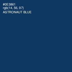 #0E3861 - Astronaut Blue Color Image