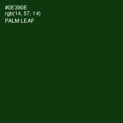 #0E390E - Palm Leaf Color Image