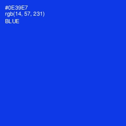 #0E39E7 - Blue Color Image