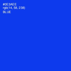 #0E3AEE - Blue Color Image