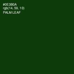 #0E3B0A - Palm Leaf Color Image