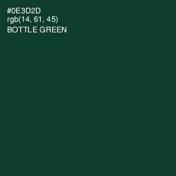 #0E3D2D - Bottle Green Color Image