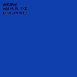 #0E3FAC - Persian Blue Color Image