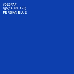 #0E3FAF - Persian Blue Color Image