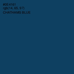 #0E4161 - Chathams Blue Color Image