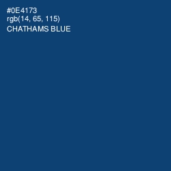 #0E4173 - Chathams Blue Color Image