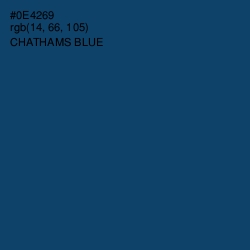 #0E4269 - Chathams Blue Color Image