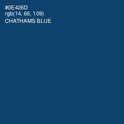 #0E426D - Chathams Blue Color Image