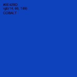 #0E42BD - Cobalt Color Image