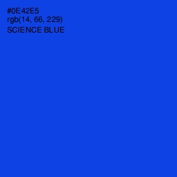 #0E42E5 - Science Blue Color Image