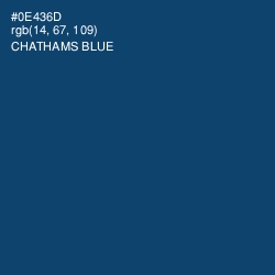 #0E436D - Chathams Blue Color Image