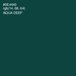 #0E4440 - Aqua Deep Color Image