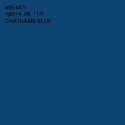 #0E4471 - Chathams Blue Color Image