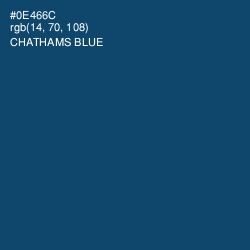 #0E466C - Chathams Blue Color Image