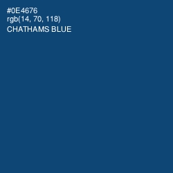 #0E4676 - Chathams Blue Color Image